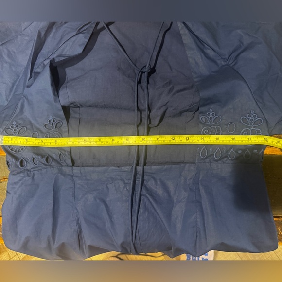 Farm Rio , Navy Blue Flowery Richelieu Mini Dress #FARMRIO - Picture 7 of 7